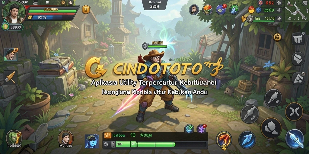 Tampilan antarmuka utama CINDOTOTO dengan fitur-fitur Utility yang menarik.