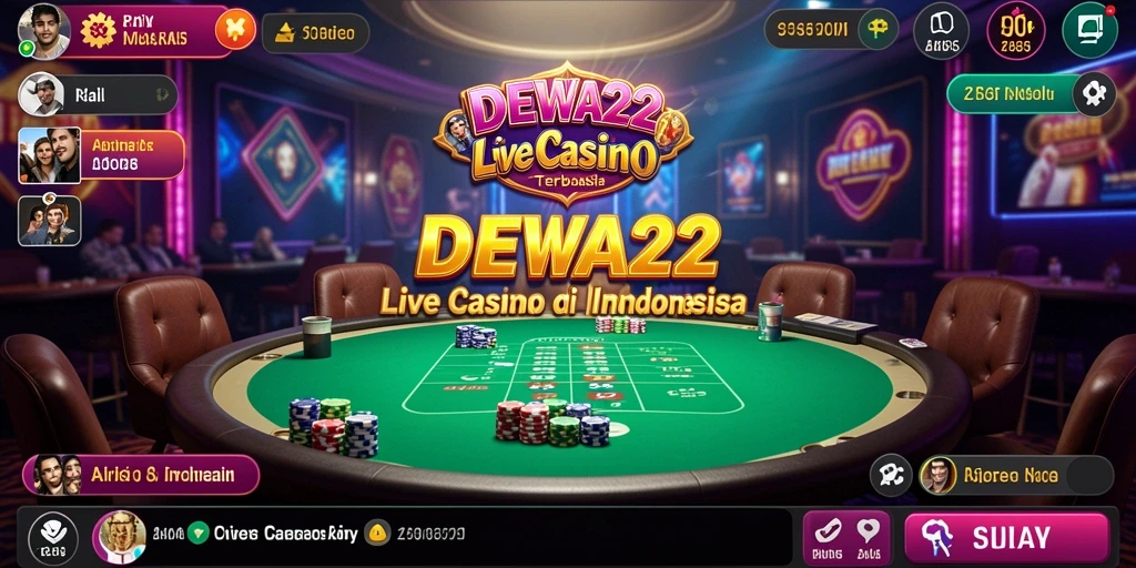 Tampilan gameplay Live Casino yang menarik dan interaktif.