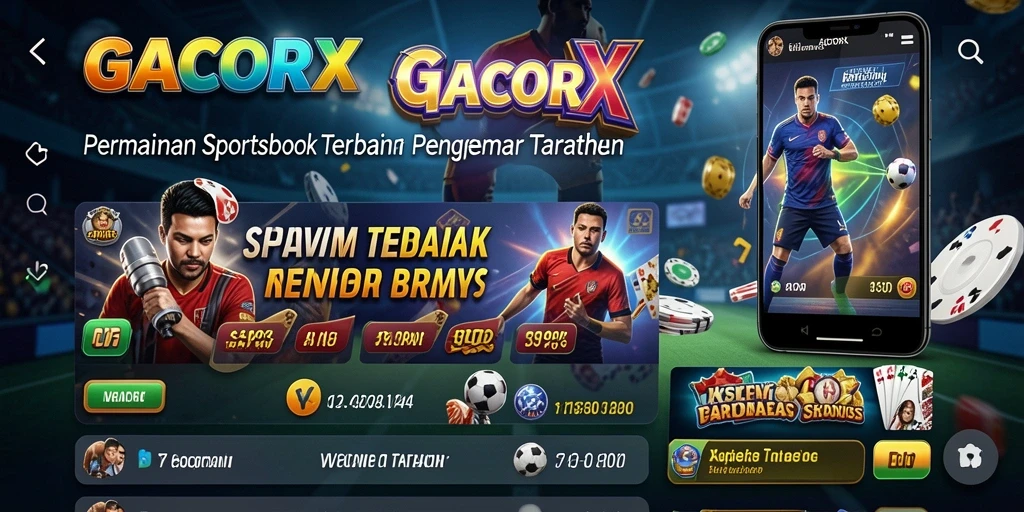 Tampilan menarik GACORX saat mempertaruhkan berbagai acara olahraga.